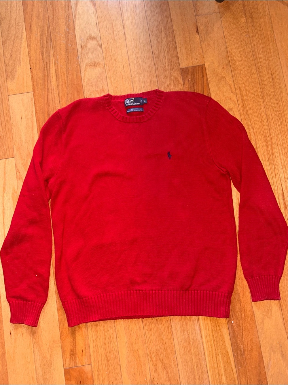 Polo by Ralph Lauren Red Crewneck Sweater